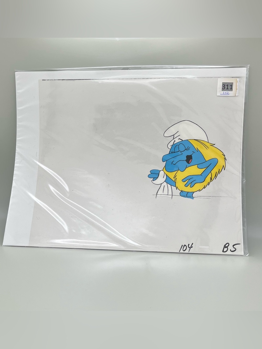1984 Smurfs Smurfette Monster Original Production Cel Hanna-Barbera Animation